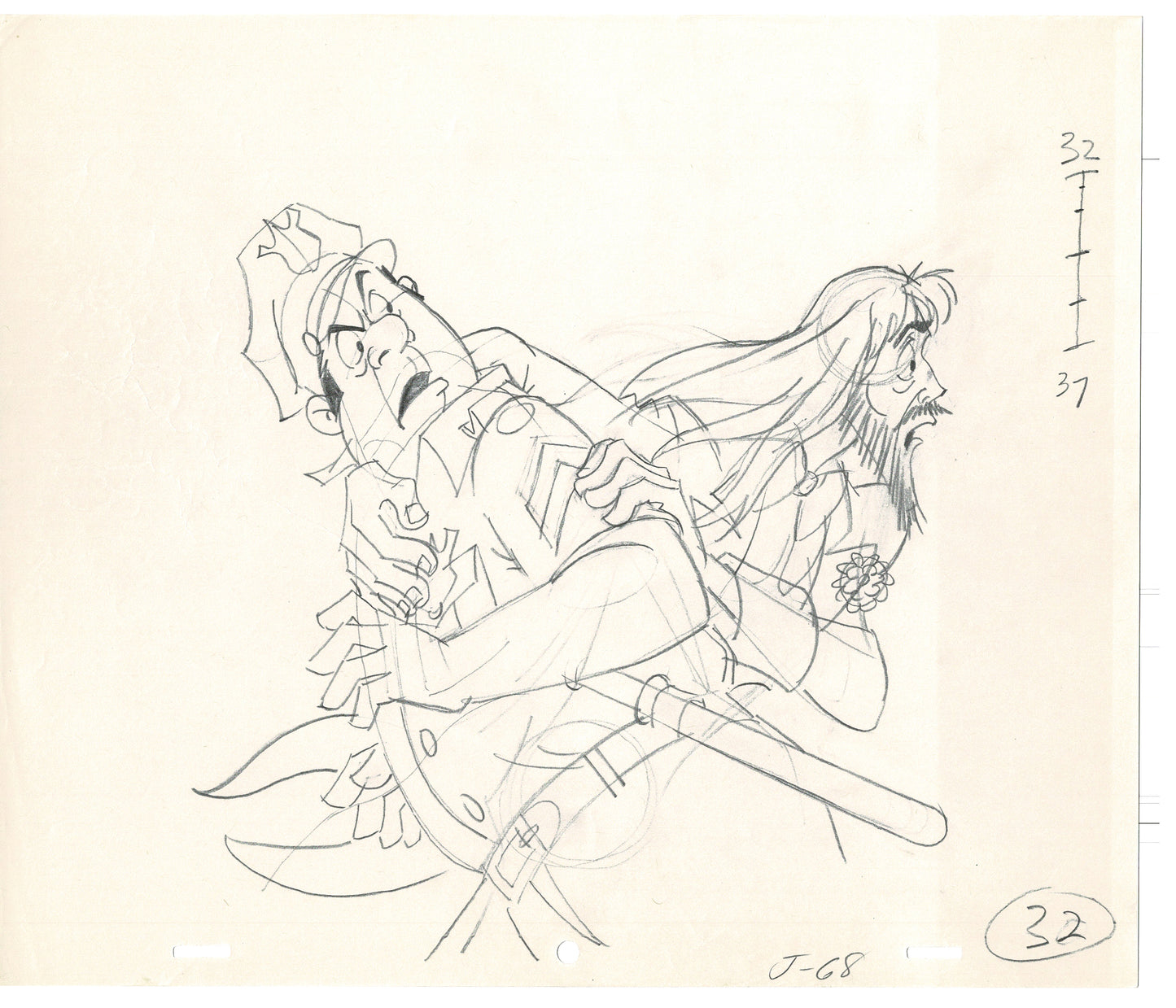 Rock Odyssey 2 LOT Production Animation Cel Drawings Hanna-Barbera 1987 c68-69