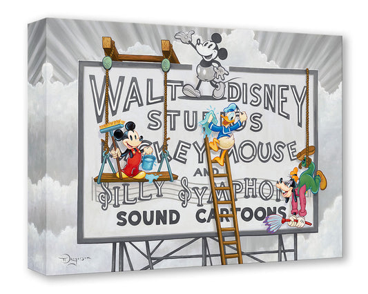 Silly Symphony Studio Walt Disney Fine Art Tim Rogerson Limited Edition Treasures on Canvas Print of 1500 TOC "Studio Sign Cleaners"
