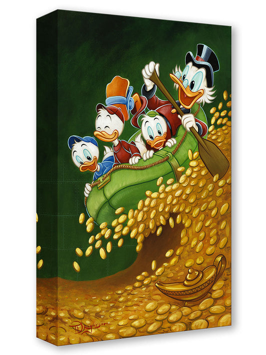 DUCKTALES Walt Disney Fine Art Tim Rogerson Limited Edition Treasures on Canvas Print of 1500 TOC "Uncle Scrooge's Wild Ride"