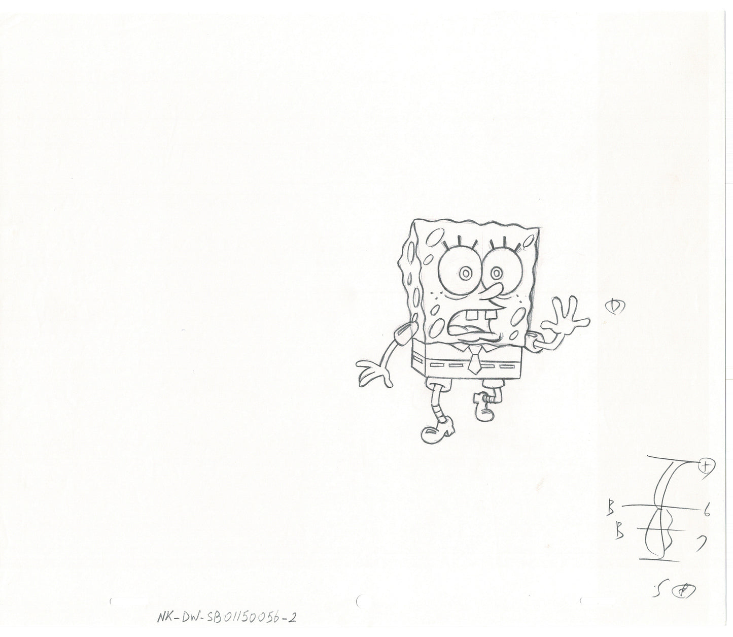 Spongebob Squarepants Production Animation Cel Drawing Nickelodeon 1999-2014 A-8