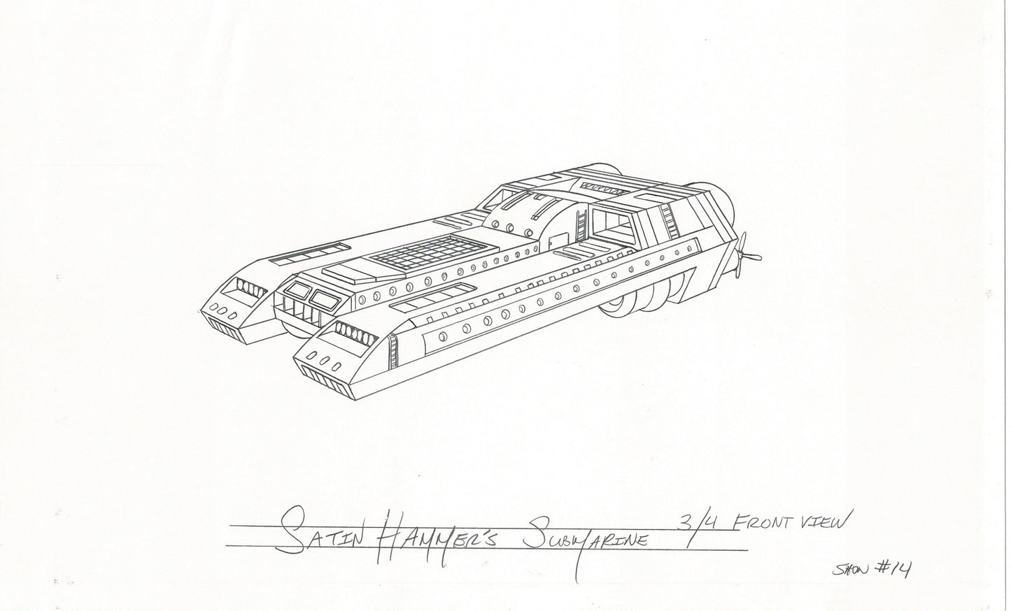 Street Fighter Model Original Hand-Drawn Group of 2 1996 Episode 14 Capcom B-1