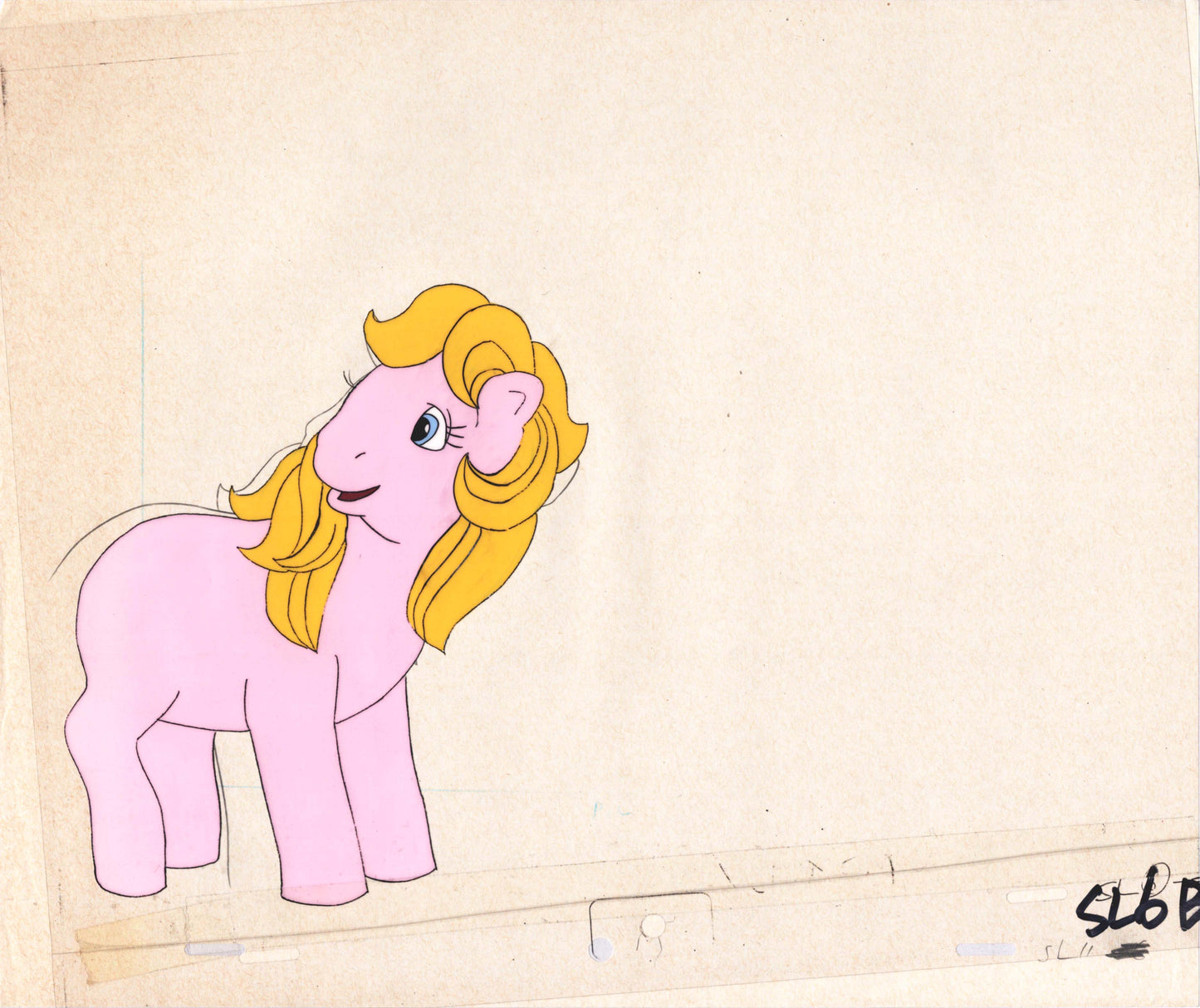 My Little Pony Original Production Animation Cel Hasbro Sunbow 1980s or 90s UNIQUE D-SL6B