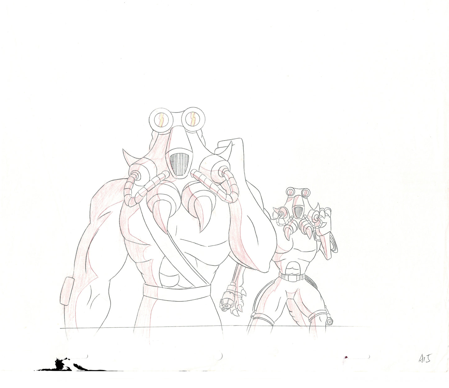 Street Sharks DIC Cartoon Production Animation Cel Drawing 1994-1997 G-04