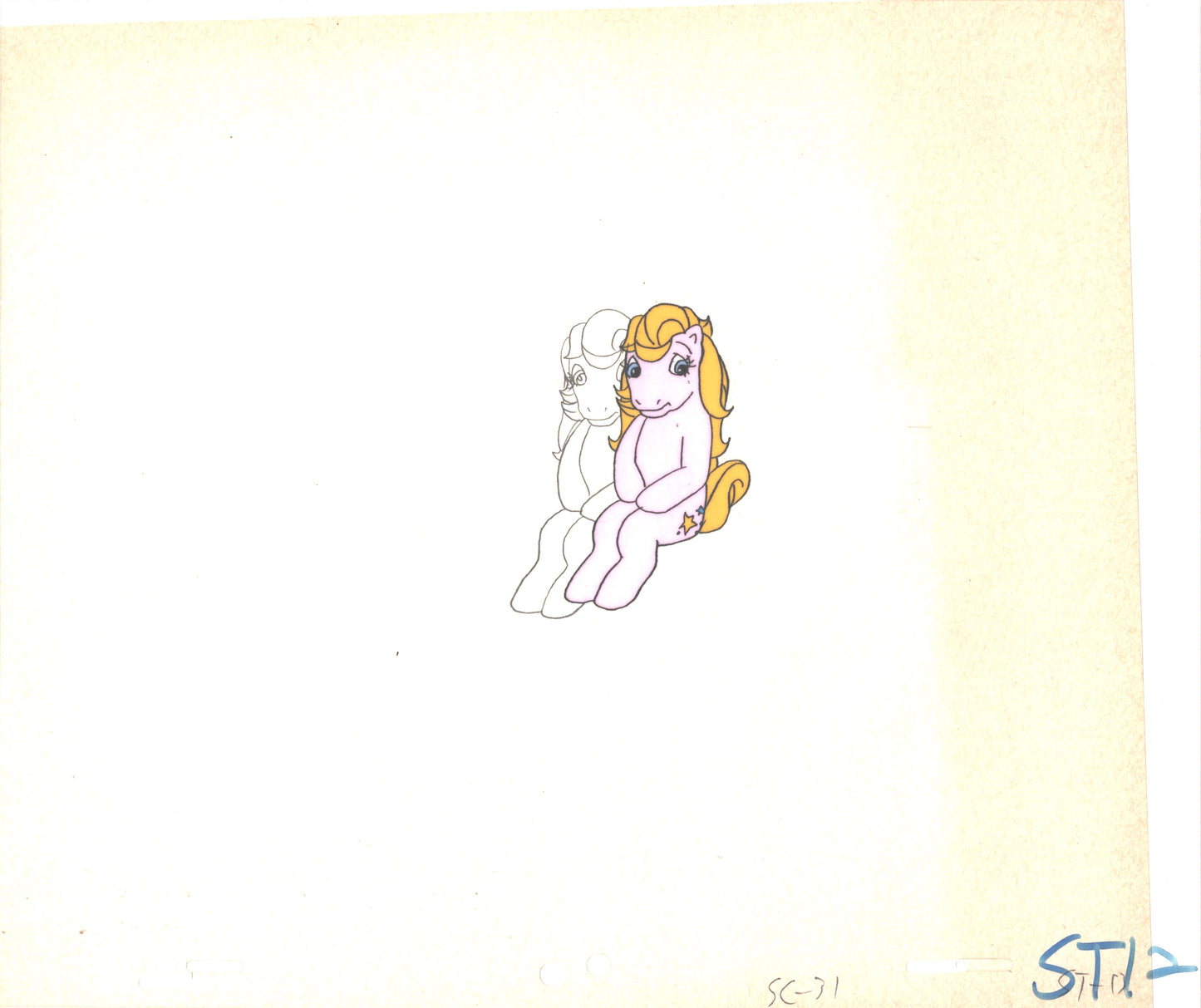 My Little Pony Original Production Animation Cel Hasbro Sunbow 1980s or 90s Used to Make the Cartoon J-ST12