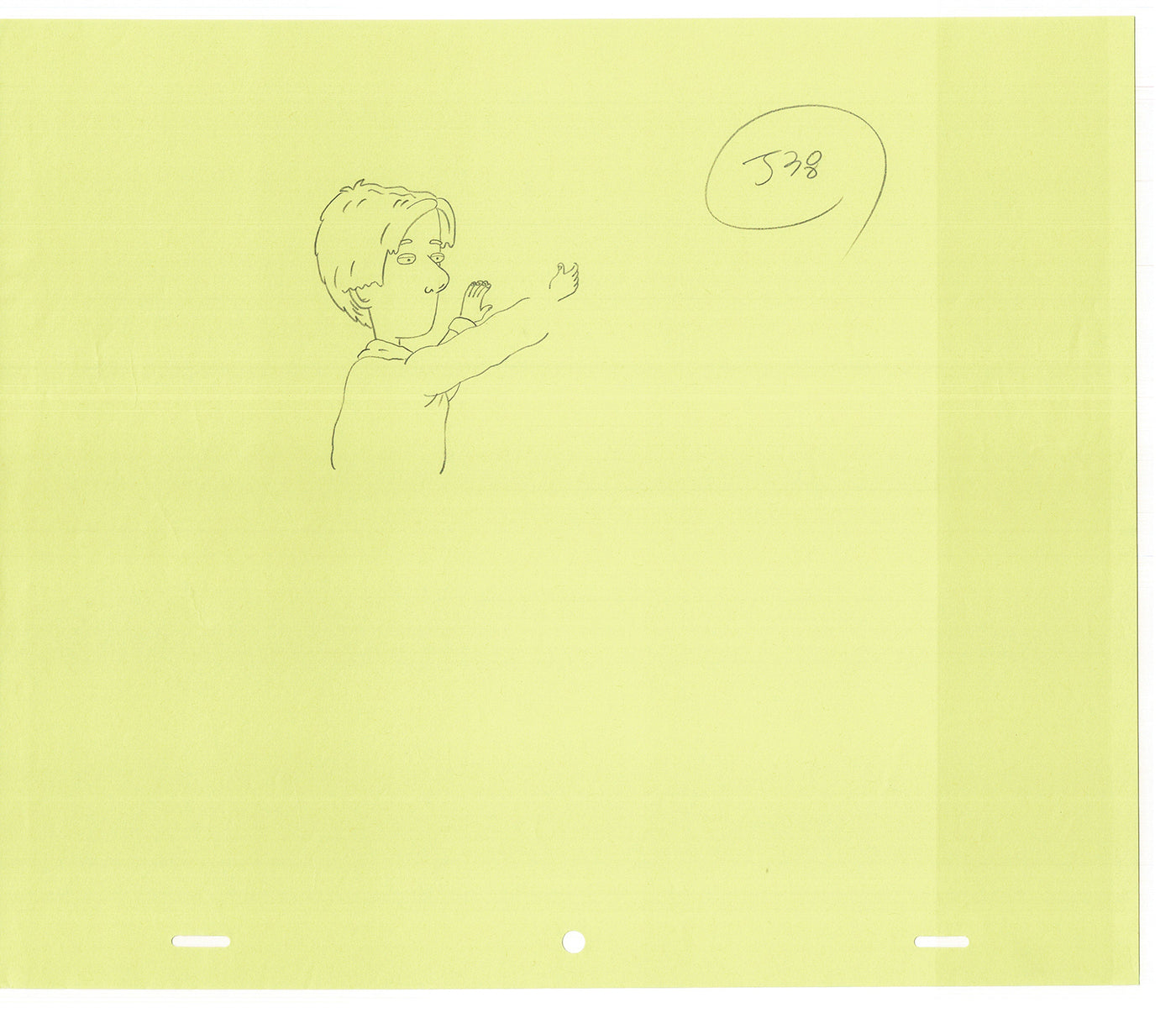 David Spade TWO Cel Drawings from Sammy Production TV Cartoon SNL Alum 2000 AD-37