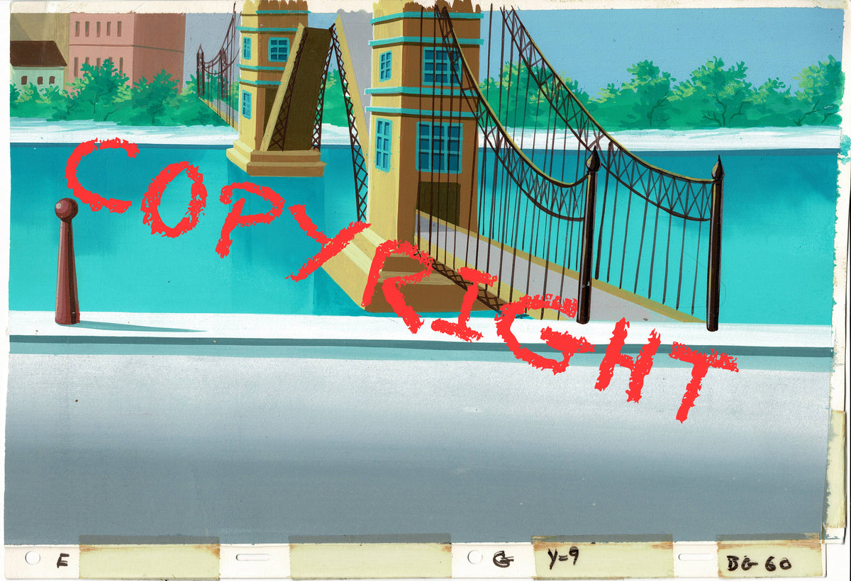 Yogi Bear Animation Production Background Cartoon Hanna Barbera 1980s 909