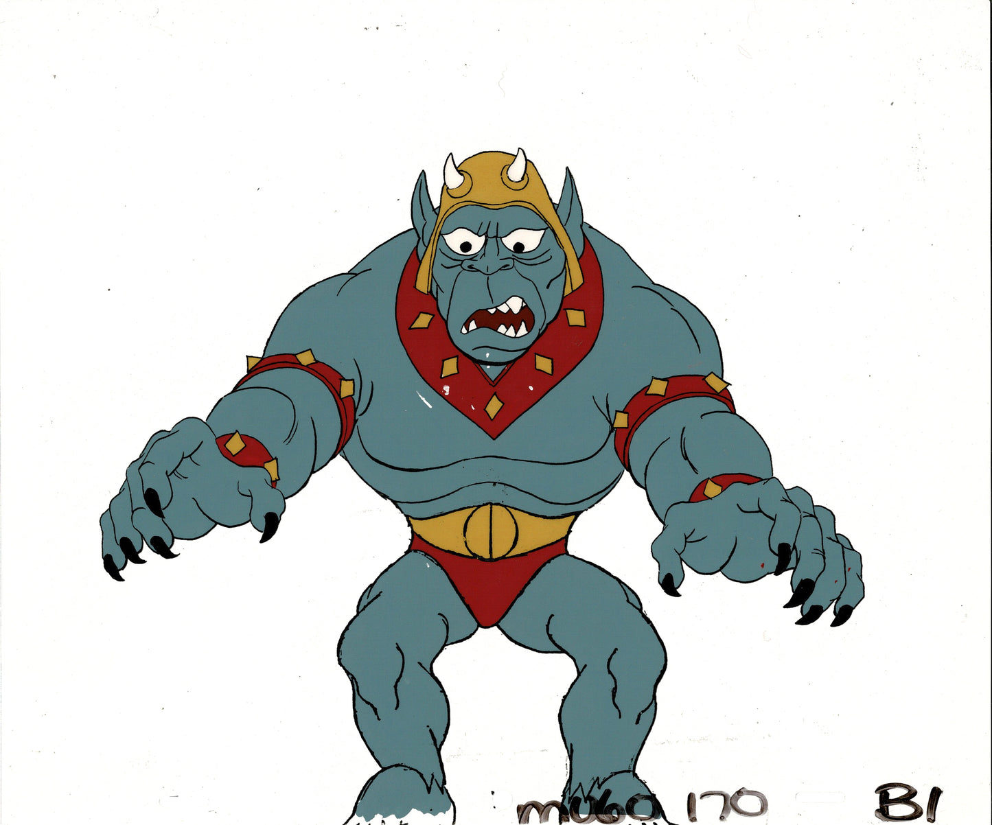 HE-MAN MOTU Braylok Production Animation Cel Filmation 1980s rd7