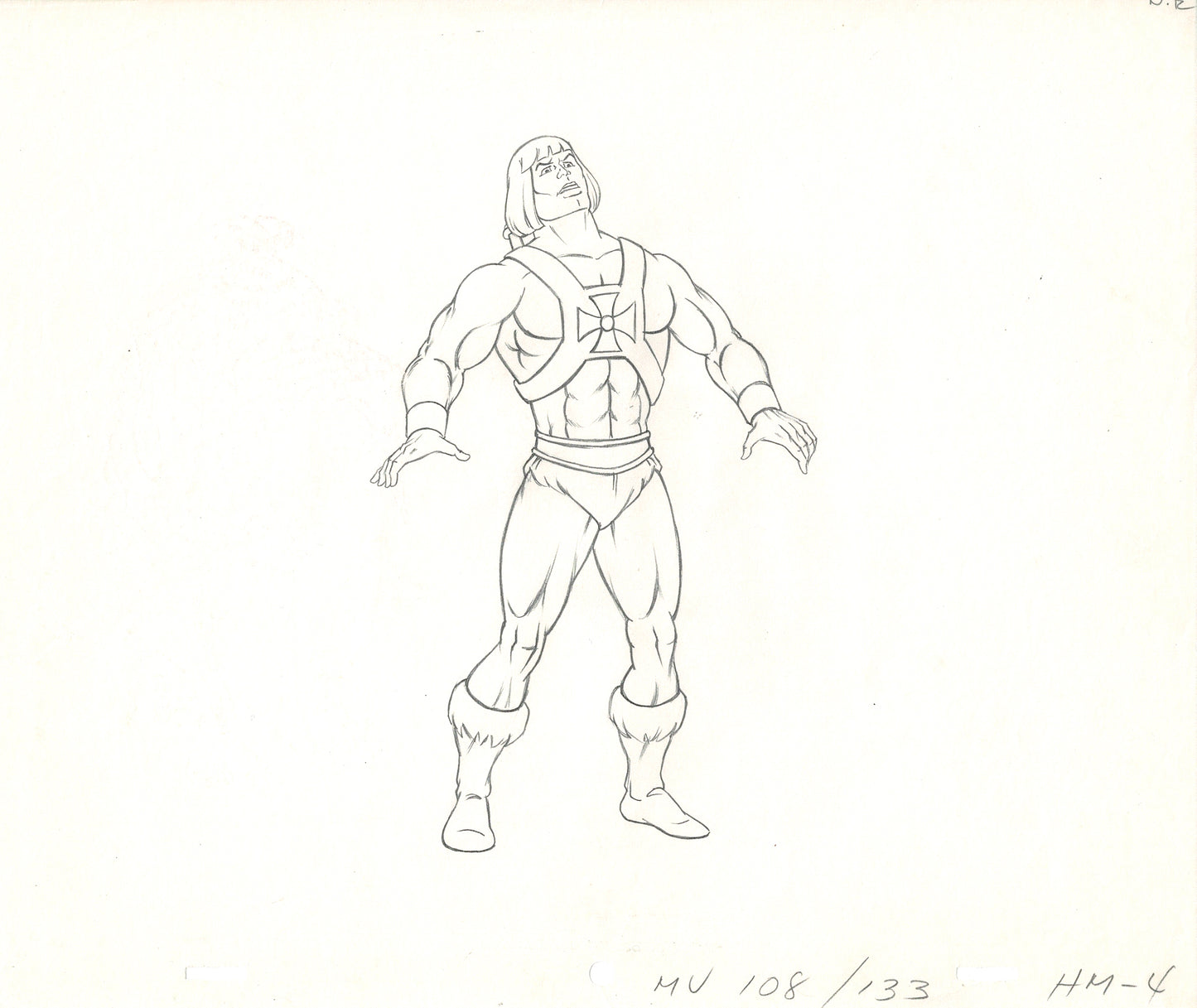 HE-MAN MOTU Production Animation Cel Drawing Filmation 1980s rd6