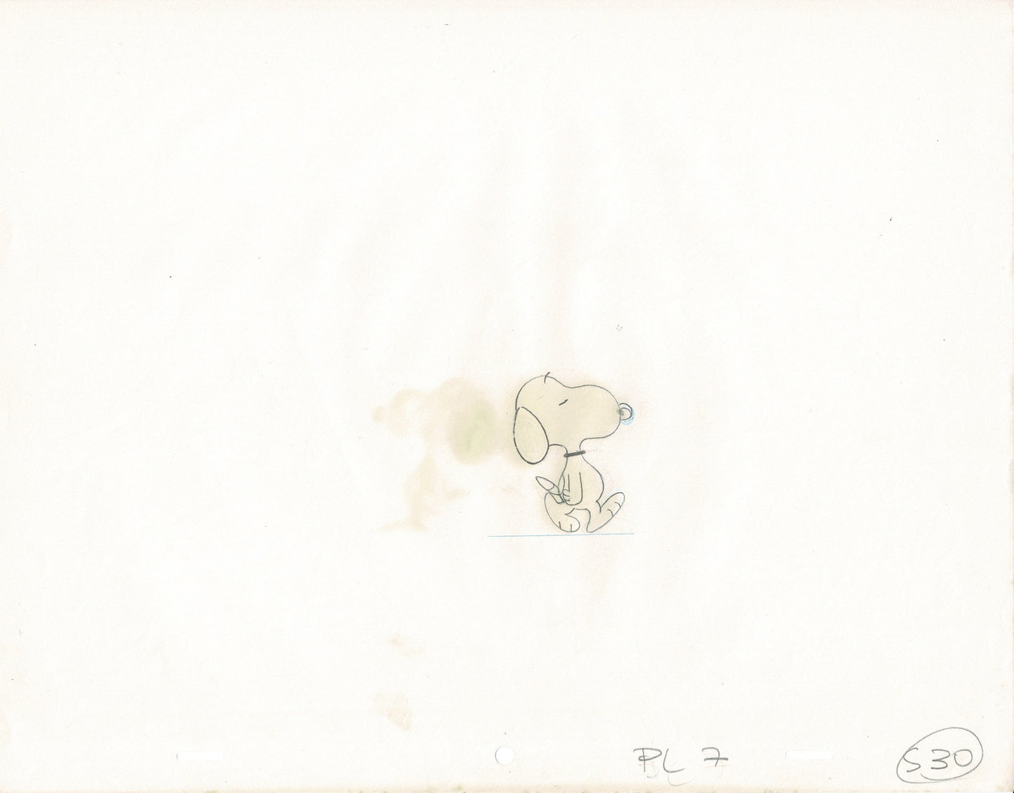PEANUTS Charlie Brown and Snoopy Show Animation Cel and Drawing 1983-1985 30