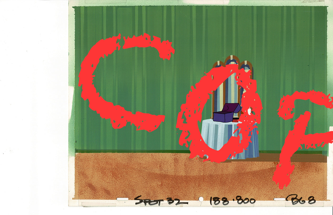 1979 Commercial Original Production Background Hanna Barbera 1