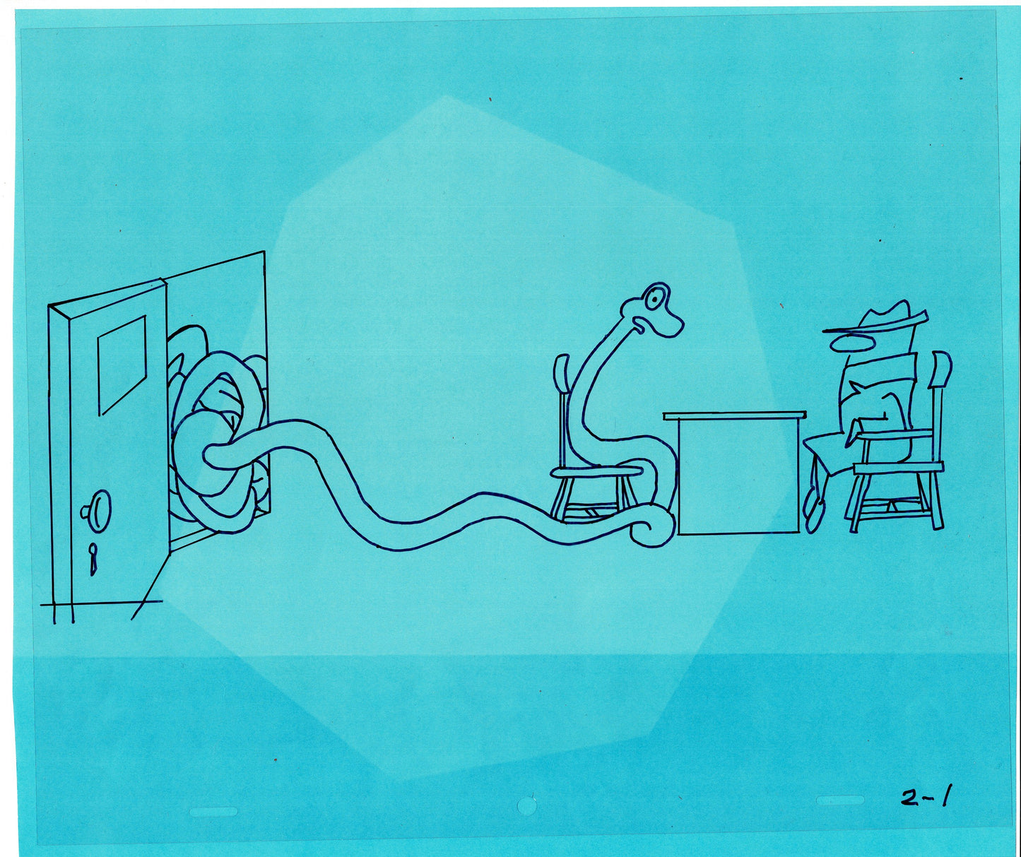 Sesame Street Cel Detective Snake Production Cartoon The Coil Case Ivanick 1989 nd1