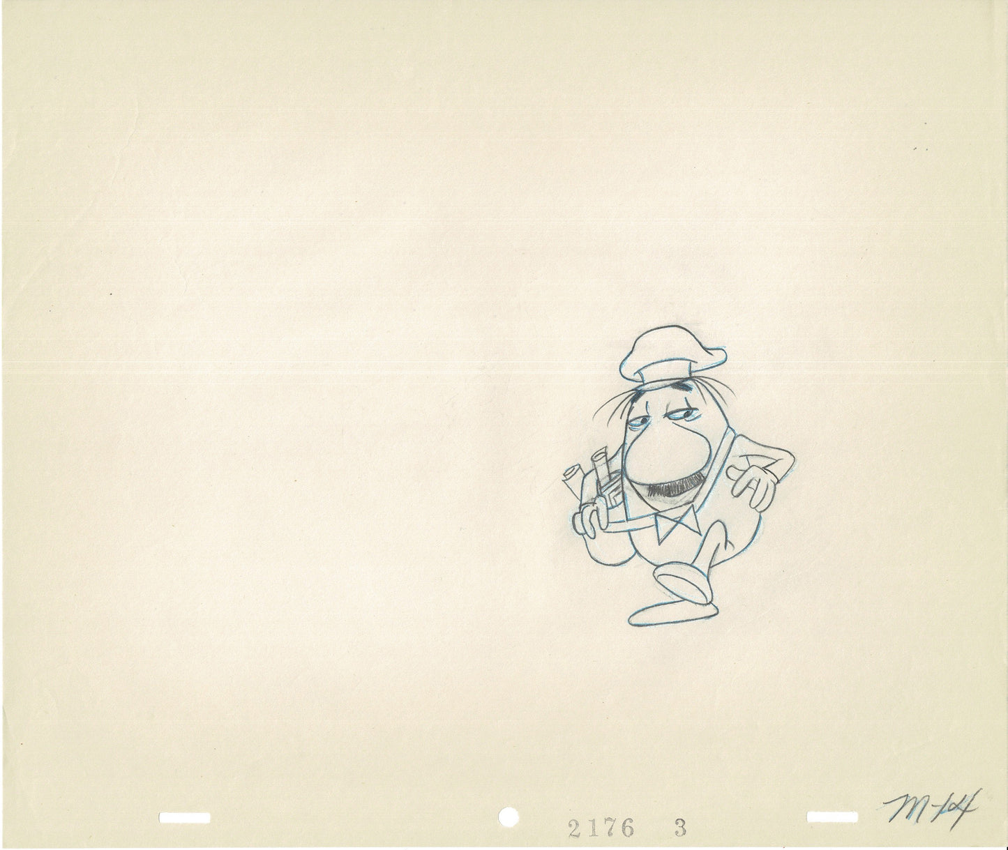 Pink Panther The Little Man Production Cel and Drawing 1970's DePatie Freleng 2176-msc