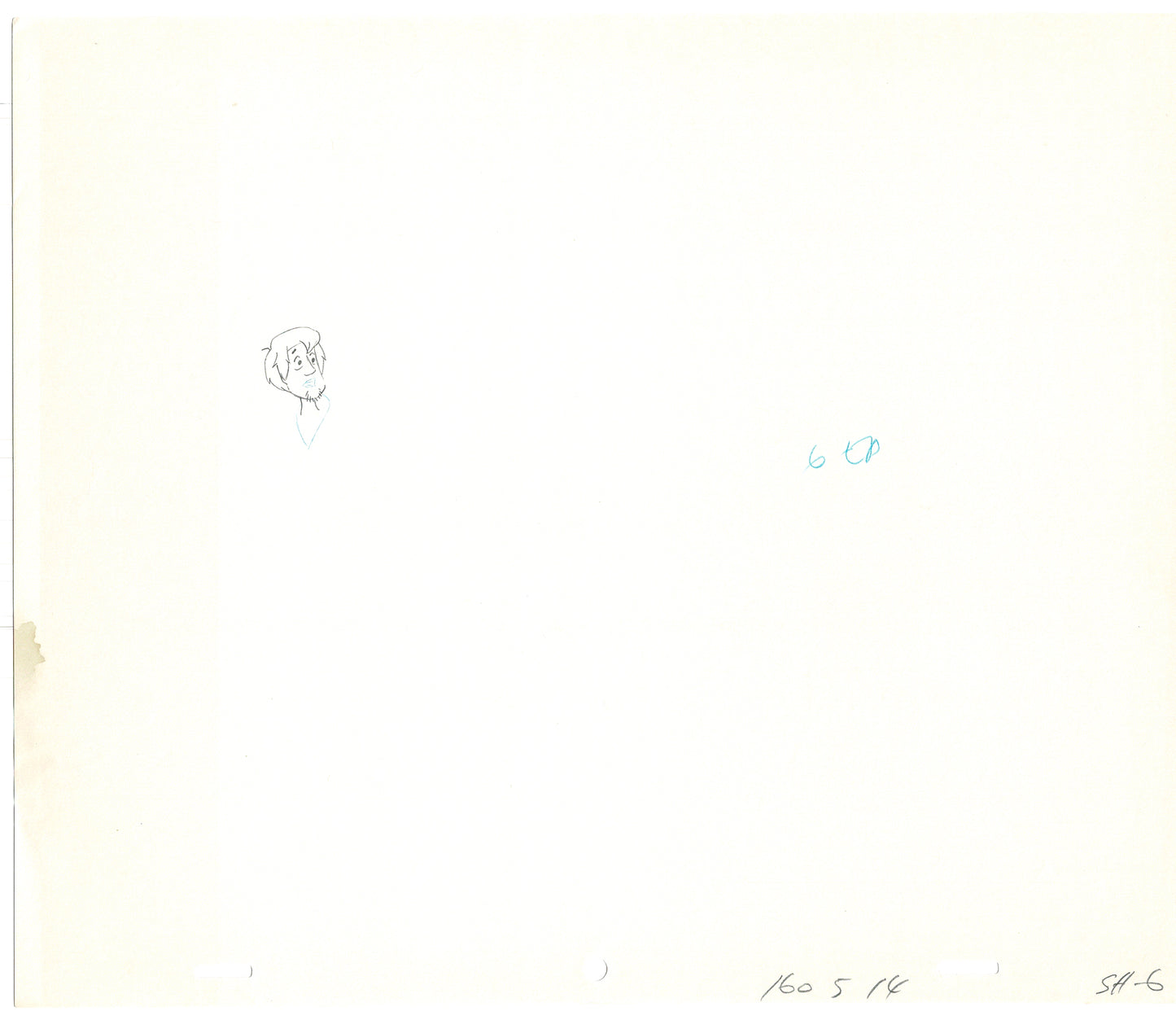 SCOOBY DOO 1979 Shaggy Animation Production Cel Drawing Hanna Barbera A-04