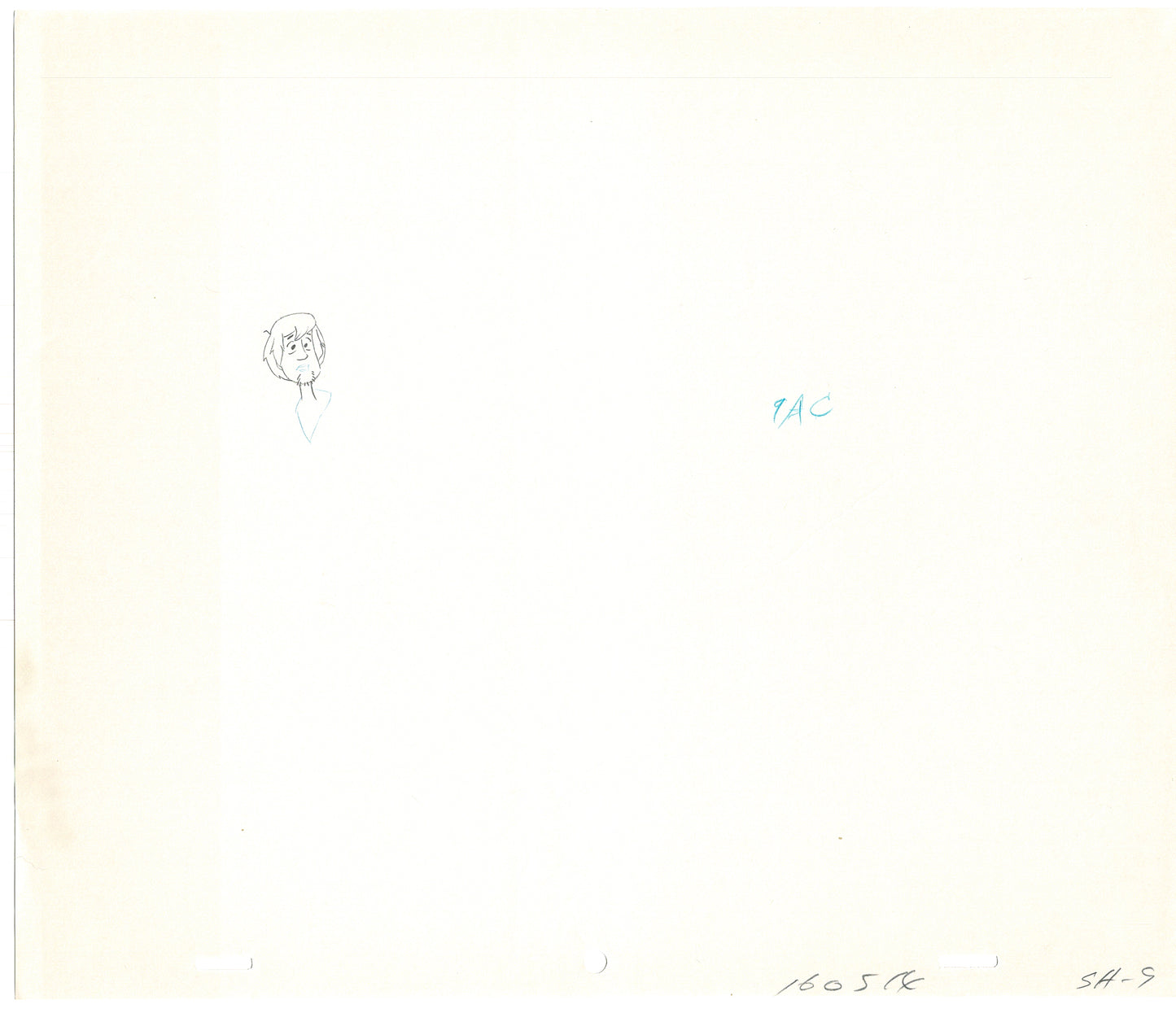 SCOOBY DOO 1979 Shaggy Animation Production Cel Drawing Hanna Barbera A-07