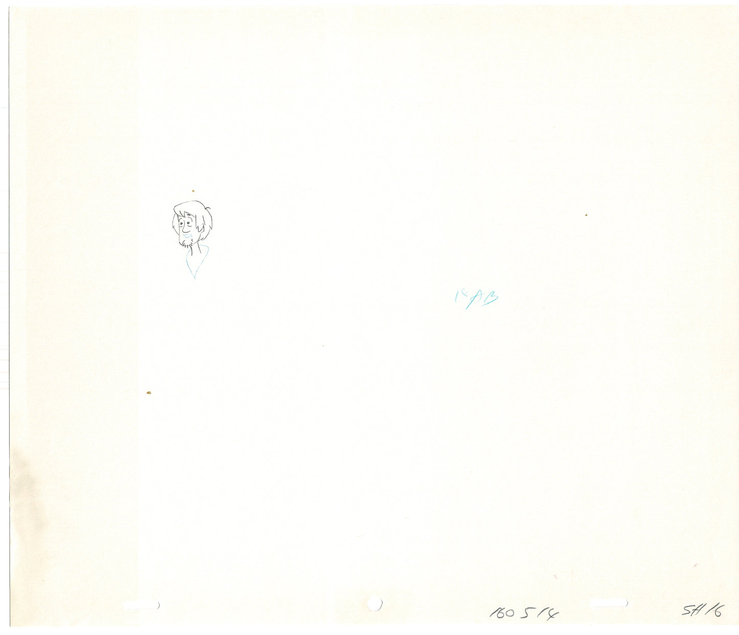 SCOOBY DOO 1979 Shaggy Animation Production Cel Drawing Hanna Barbera A-013