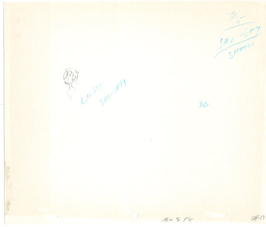 SCOOBY DOO 1979 Shaggy Animation Production Cel Drawing Hanna Barbera A-015