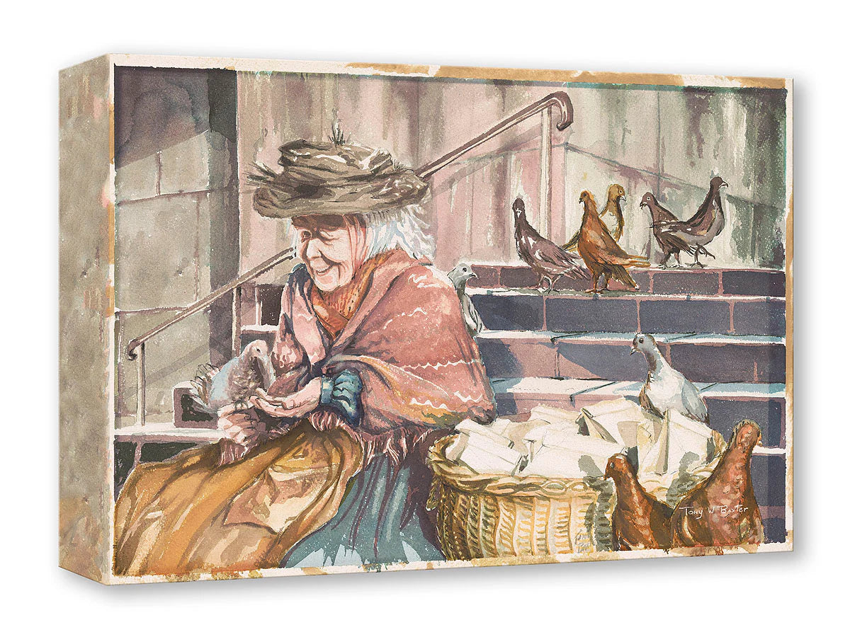 Mary Poppins Walt Disney Fine Art Tony Baxter Limited Edition of 1500 TOC Treasures on Canvas Print "Steps of St Pauls"