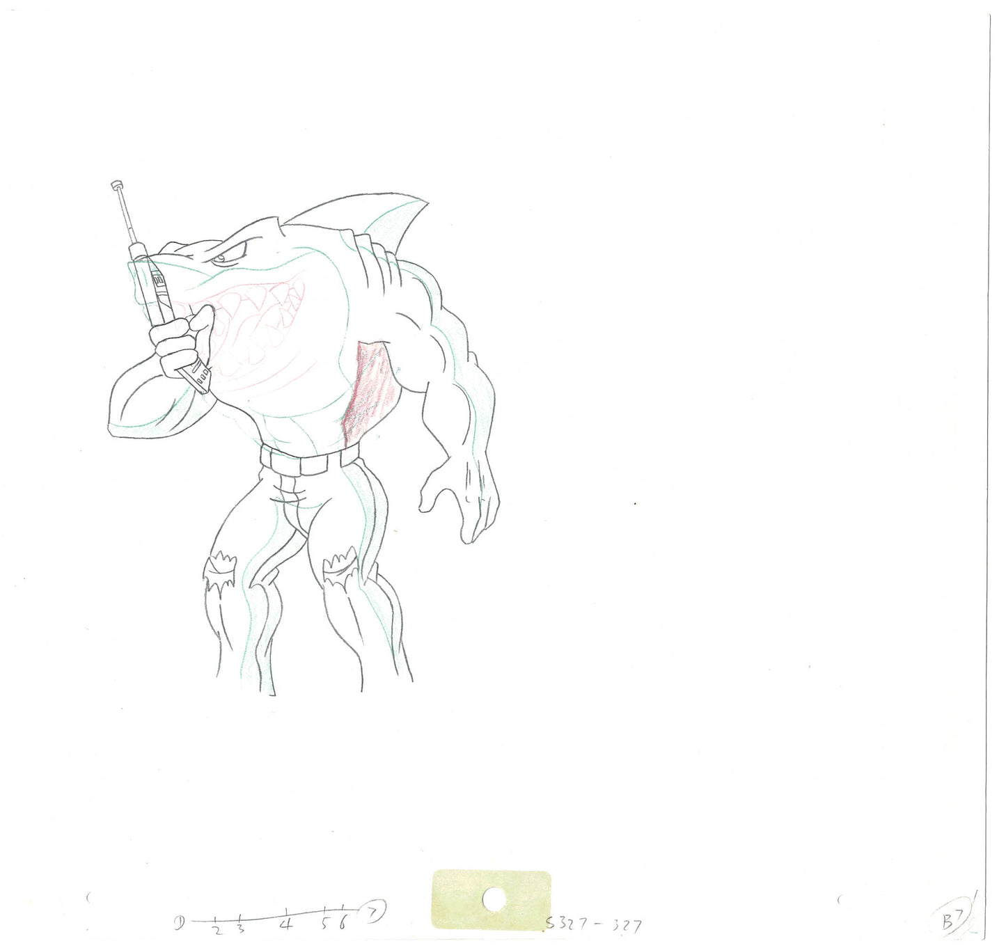 Street Sharks DIC Production Animation Cel Drawing 1994-1997 B-65