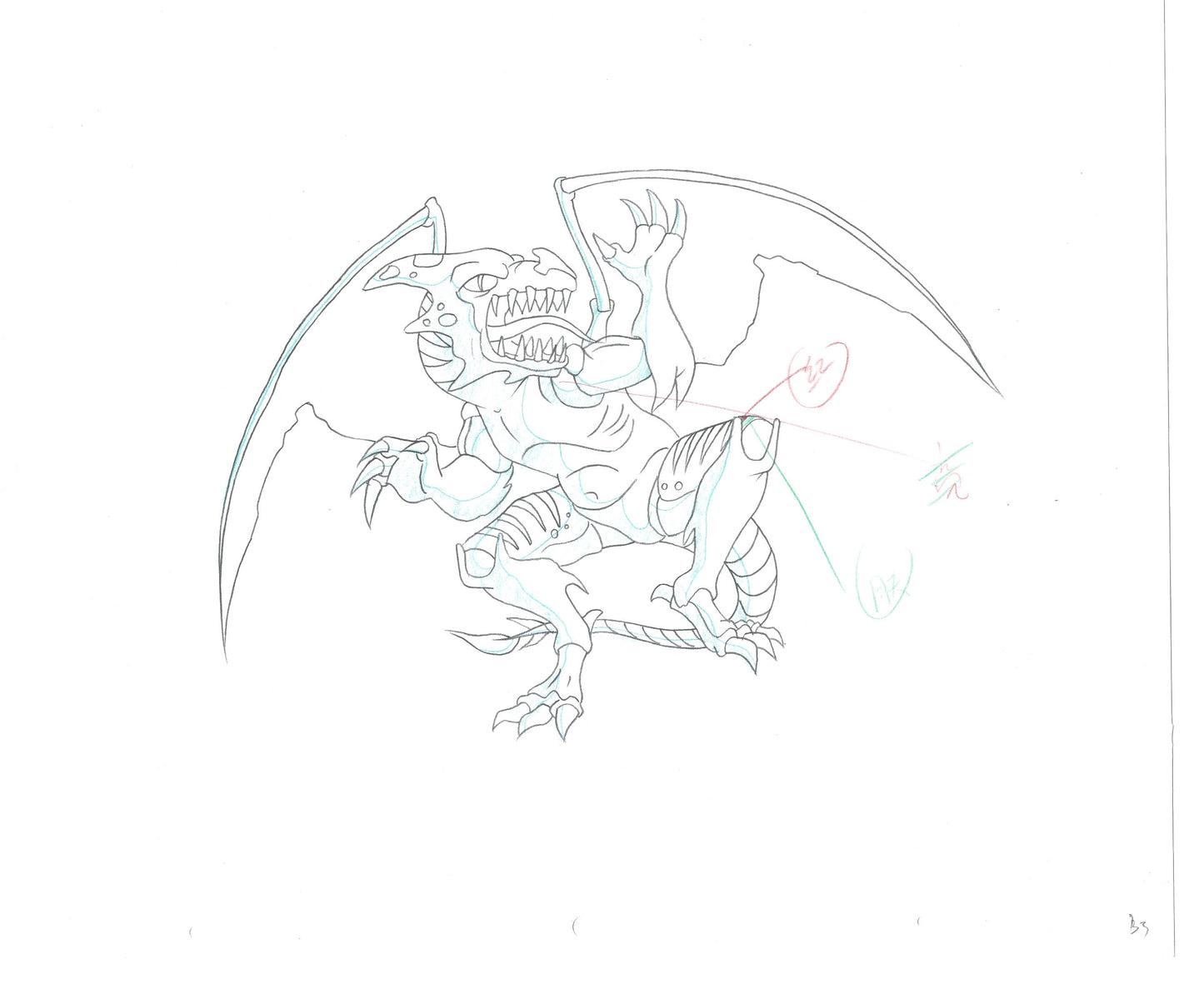 Street Sharks DIC Production Animation Cel Drawing 1994-1997 D-22