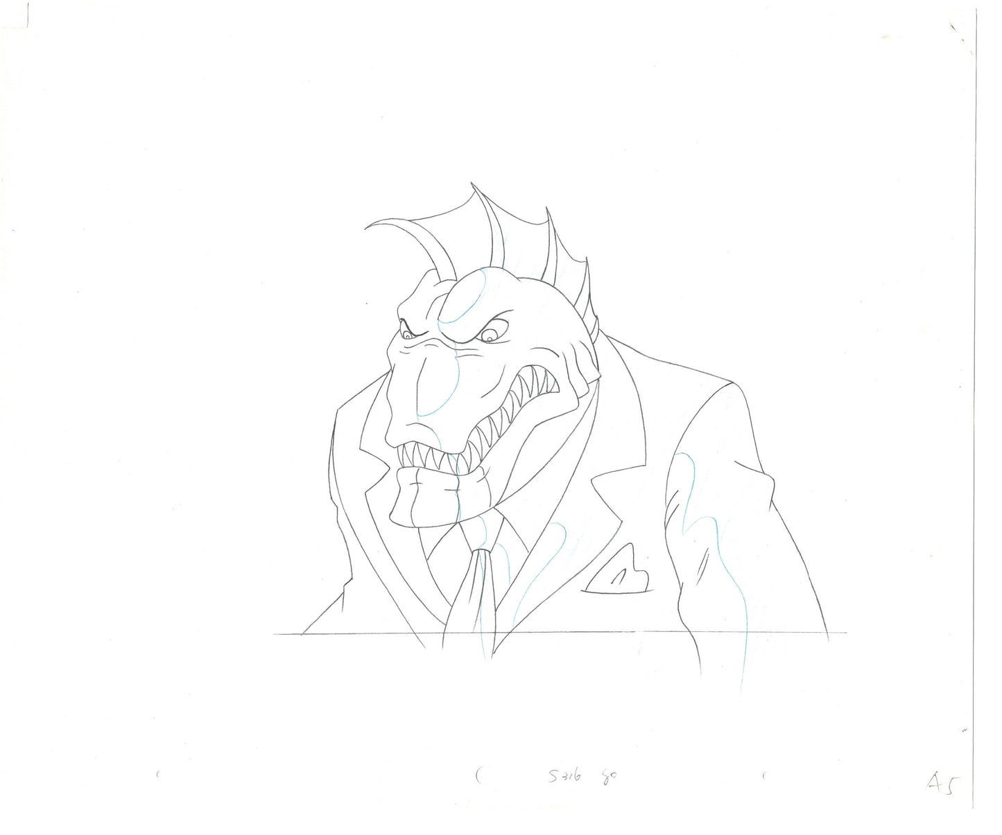 Street Sharks DIC Production Animation Cel Drawing 1994-1997 D-48