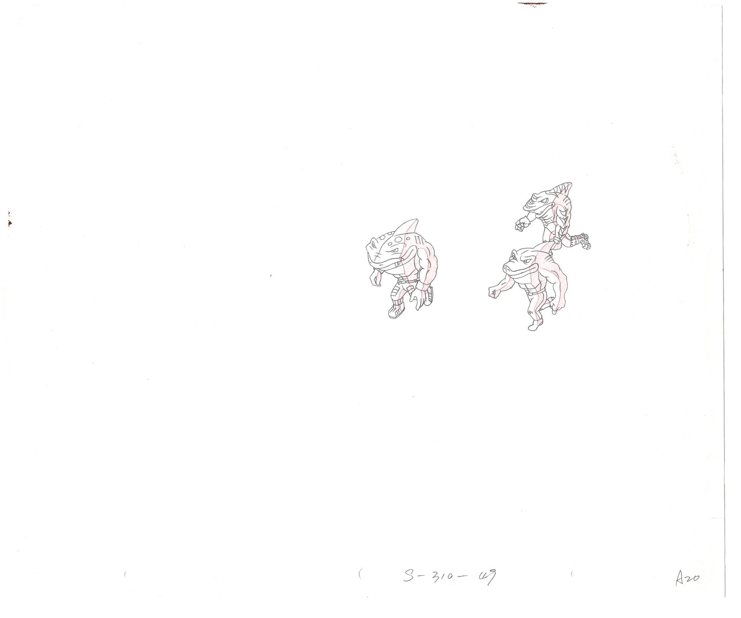 Street Sharks DIC Production Animation Cel Drawing 1994-1997 D-57