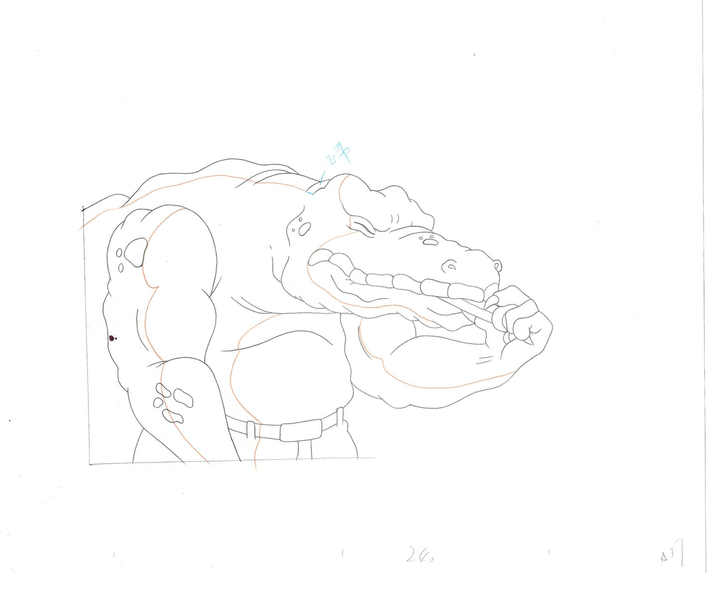 Street Sharks DIC Production Animation Cel Drawing 1994-1997 D-59