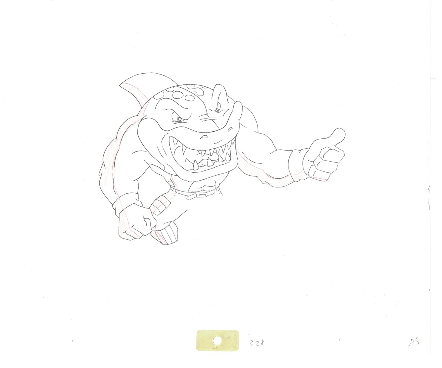 Street Sharks DIC Production Animation Cel Drawing 1994-1997 D-67