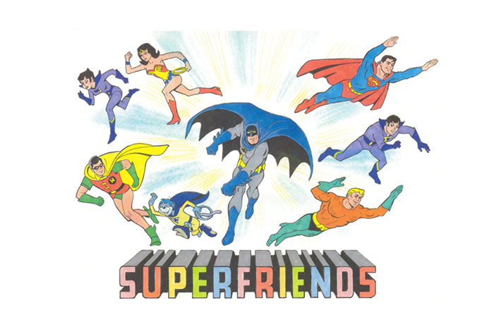 Superfriends Bob Singer SIGNED Limited Edition Giclee Print on Paper - Main Titles - PRINTERS PROOF Edition of 25