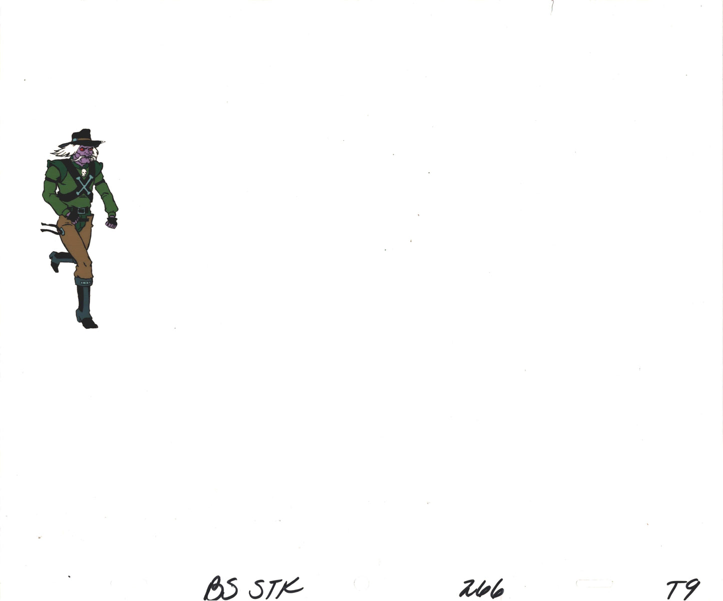 Bravestarr Animation Cartoon Production Cel Used Onscreen from Filmation 1987-8 E-T9