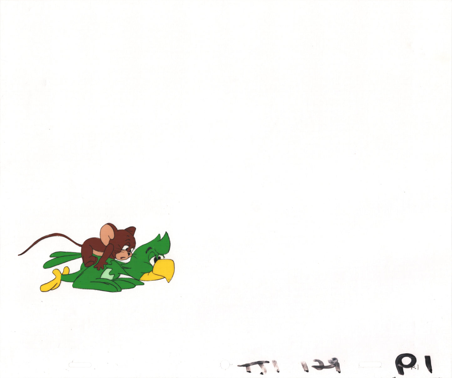 Tom & Jerry Cartoon Cel(s) Prop Animation n Drawing(s) Filmation 1980-82 G-12