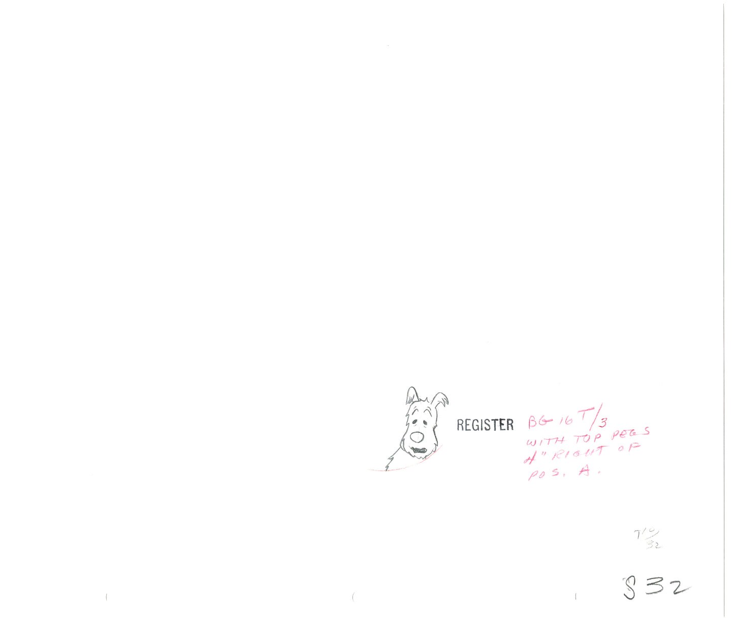 Herge Adventures of TinTin Cartoon Animation Cel Drawing 1957 to 1964 B-11