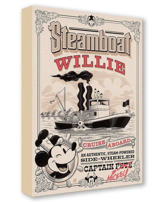Mickey Mouse Walt Disney Fine Art Eric Tan Ltd Ed of 1500 Treasures on Canvas Print TOC "Steamboat Willie"