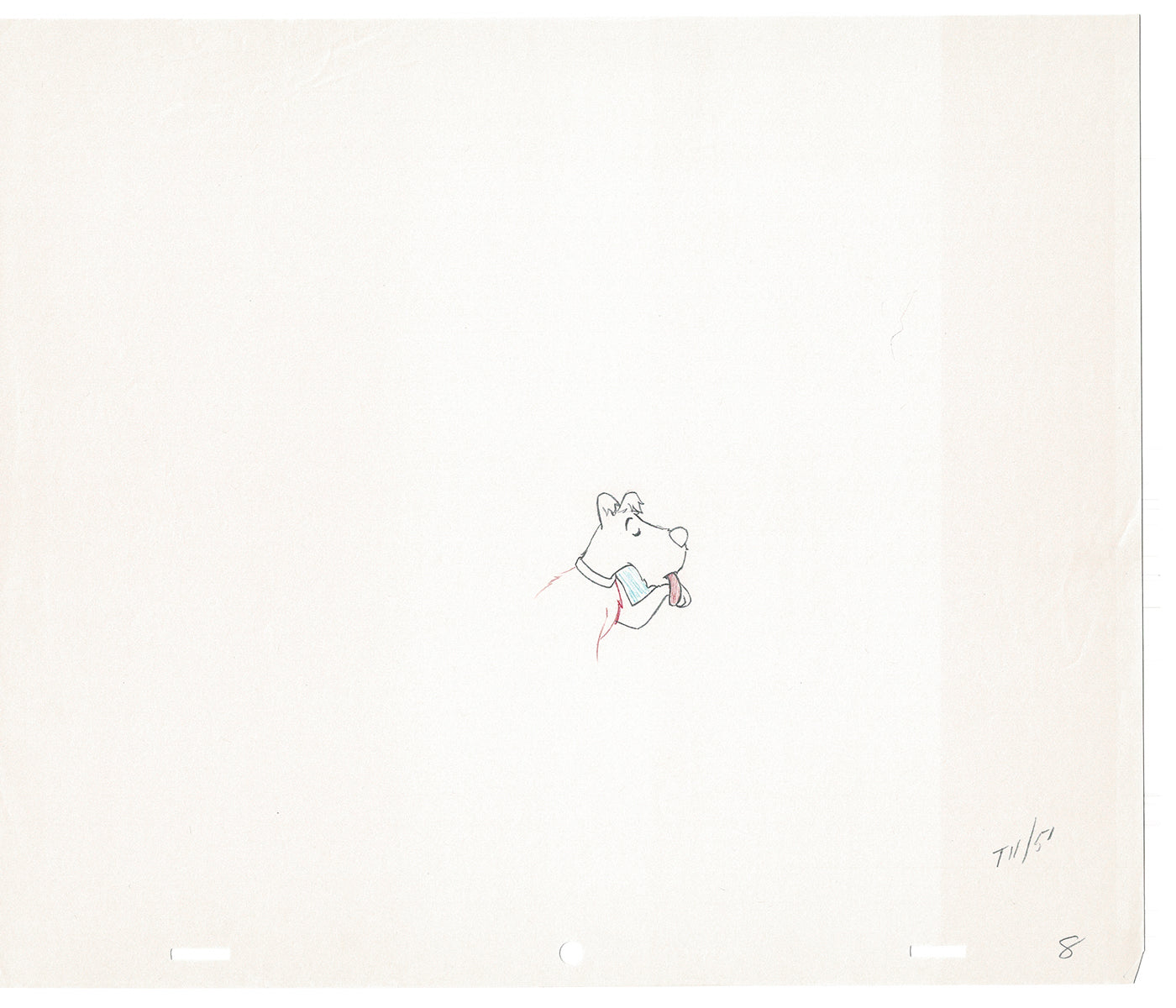 Tintin Adventures of Cartoon Animation Cel Drawing Herge 1957 to 1964 E04