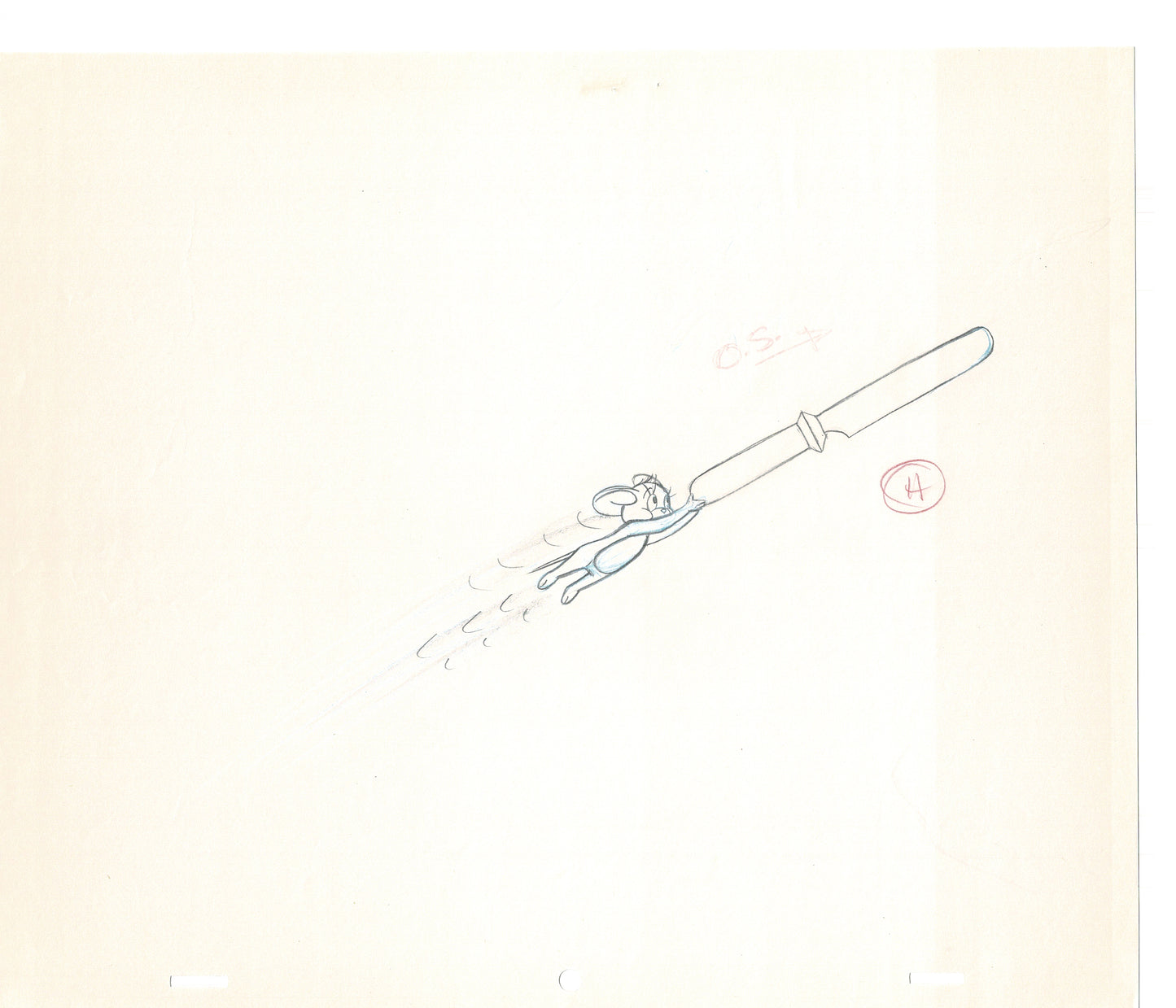Tom & Jerry 2 LOT of Cartoon Animation Cel Drawings Anime Prop from Filmation 1980-82 JD-09
