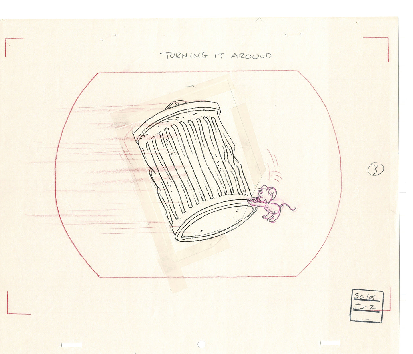 Tom & Jerry 2 LOT of Cartoon Animation Cel Drawings Anime Prop from Filmation 1980-82 JD-21