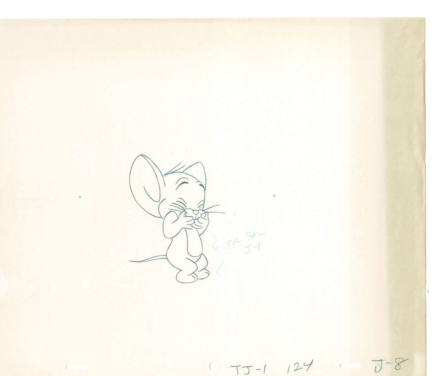 Tom & Jerry 2 LOT of Cartoon Animation Cel Drawings Anime Prop from Filmation 1980-82 TD-37