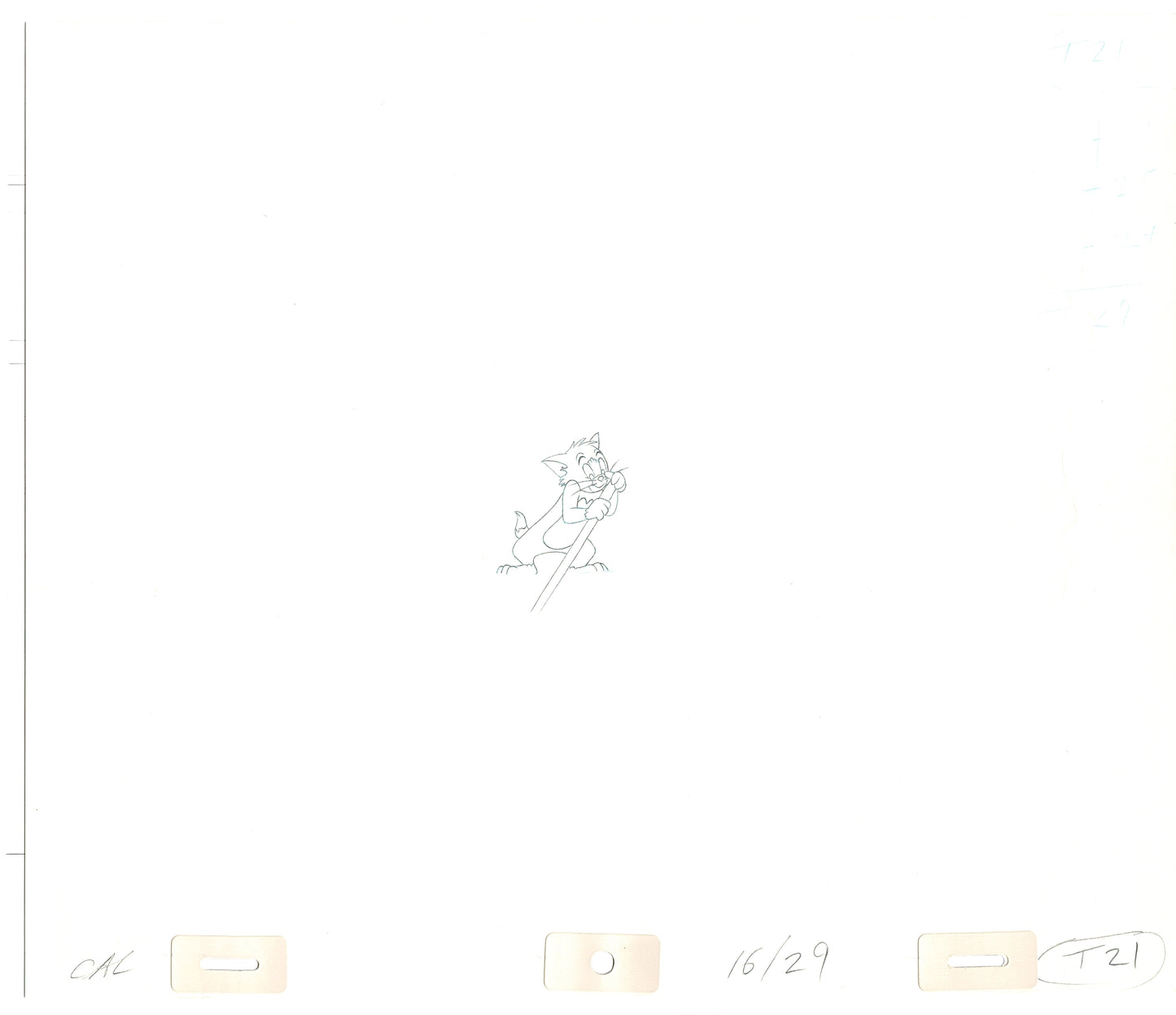 TOM AND JERRY The Movie Original Production Drawing Hanna Barbera 1992 Drawn by and from Estate of Animator Phil Babet b2