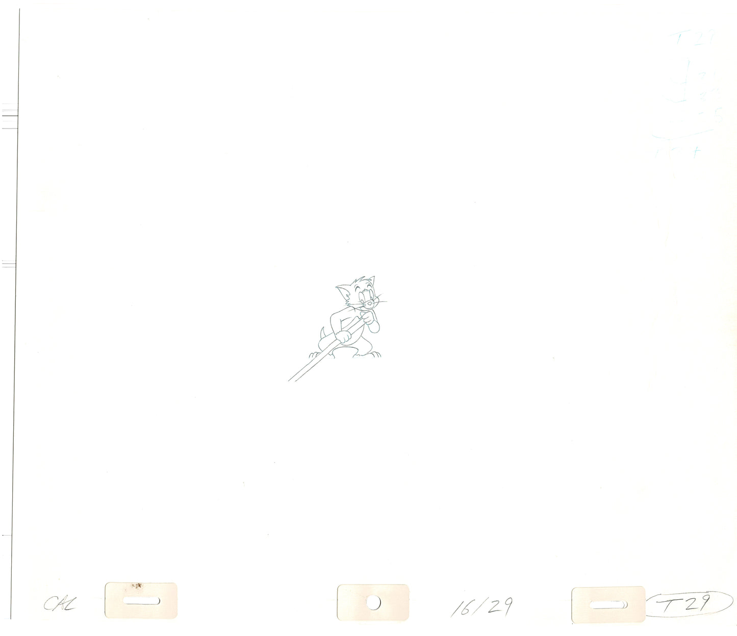 TOM AND JERRY The Movie Original Production Drawing Hanna Barbera 1992 Drawn by and from Estate of Animator Phil Babet b9