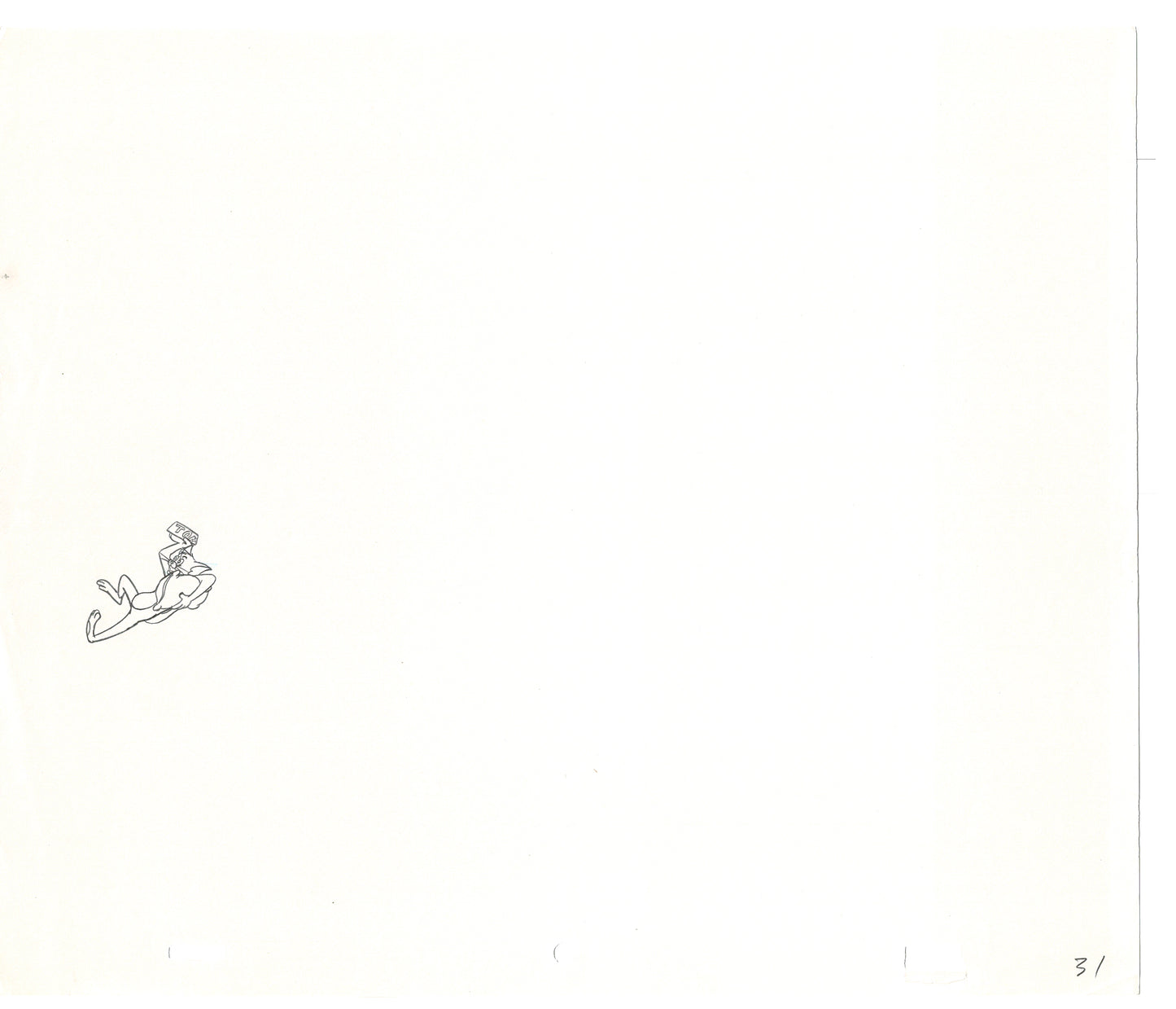 TOM AND JERRY The Movie Original Production Drawing Hanna Barbera 1992 Drawn by and from Estate of Animator Phil Babet b23
