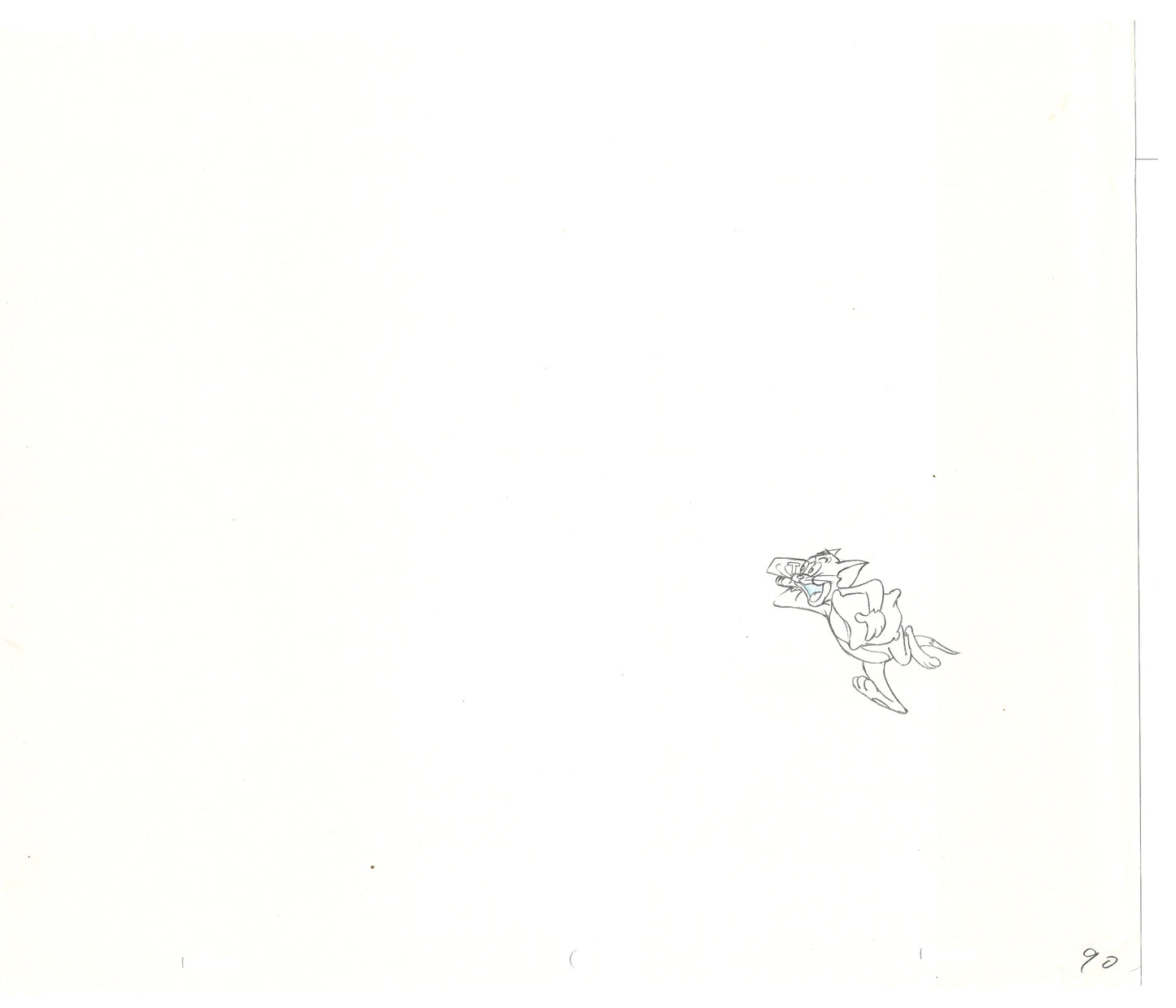 TOM AND JERRY The Movie Original Production Drawing Hanna Barbera 1992 Drawn by and from Estate of Animator Phil Babet b27