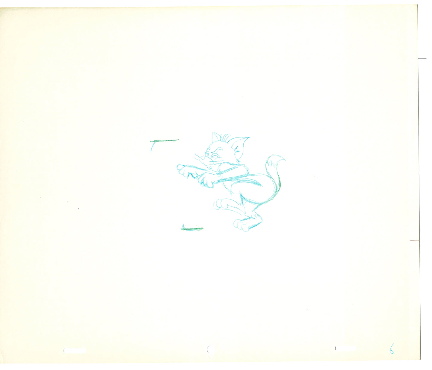 TOM AND JERRY The Movie Original Production Drawing Hanna Barbera 1992 Drawn by and from Estate of Animator Phil Babet b29