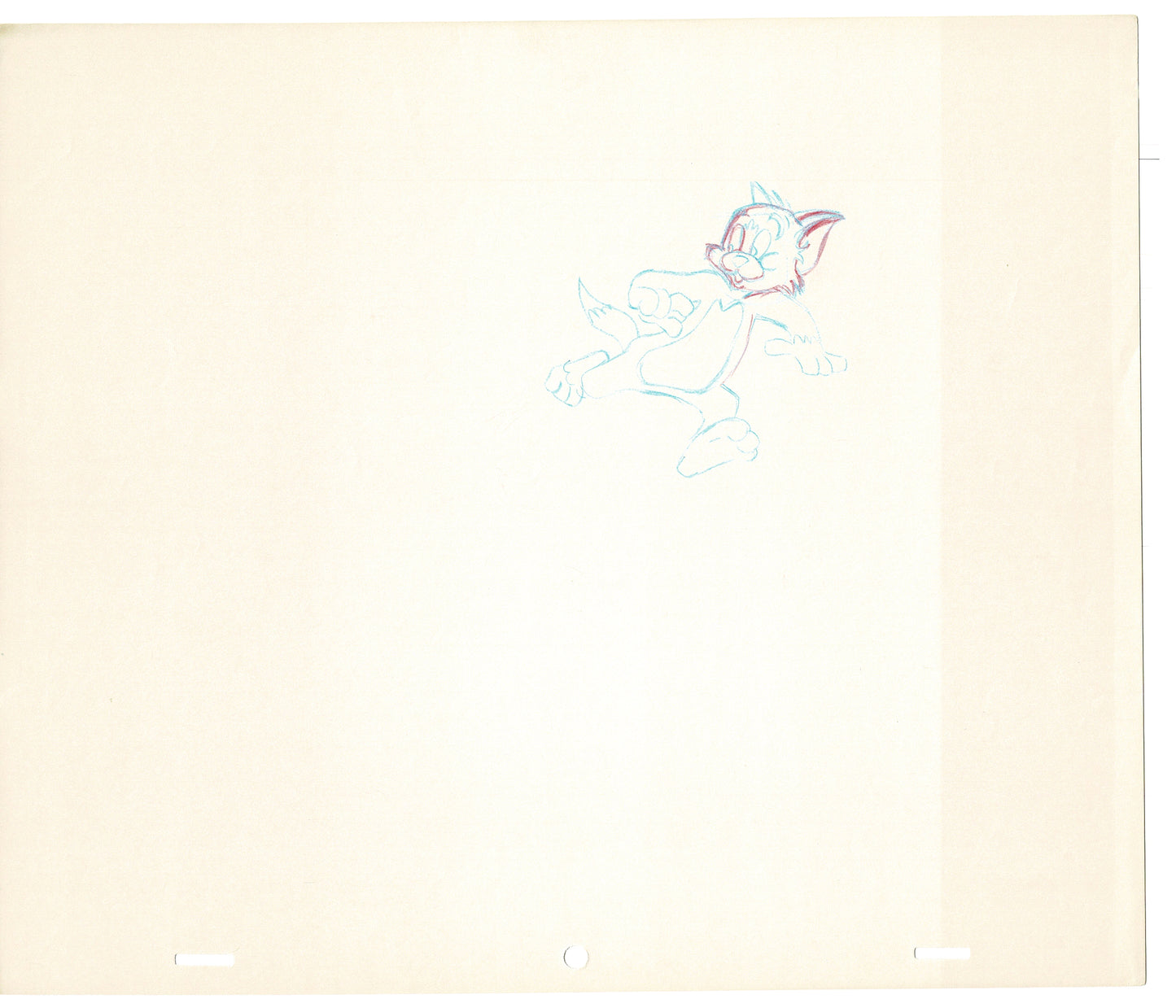 TOM AND JERRY The Movie Original Production Drawing Hanna Barbera 1992 Drawn by and from Estate of Animator Phil Babet b36