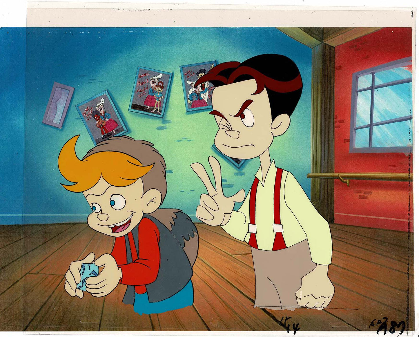 Back to the Future BTTF Original Production Animation Cel Universal Cartoon 1991-2 F-15