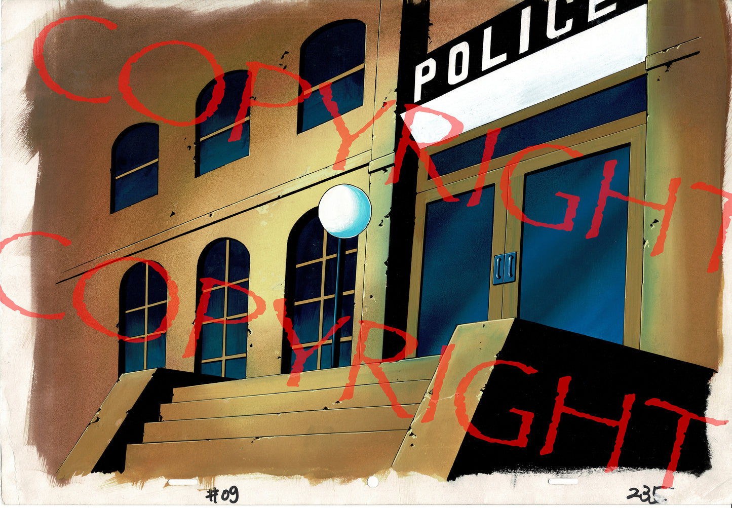 Savage Dragon Production Animation Background from Universal 1995-1996 20