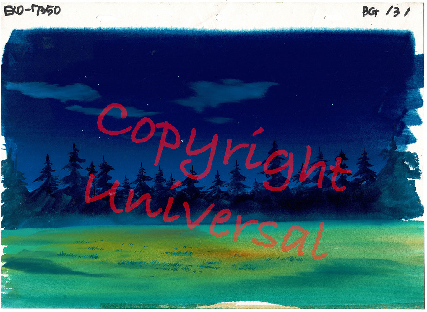 Exosquad Production Animation Background from Universal 1993 1