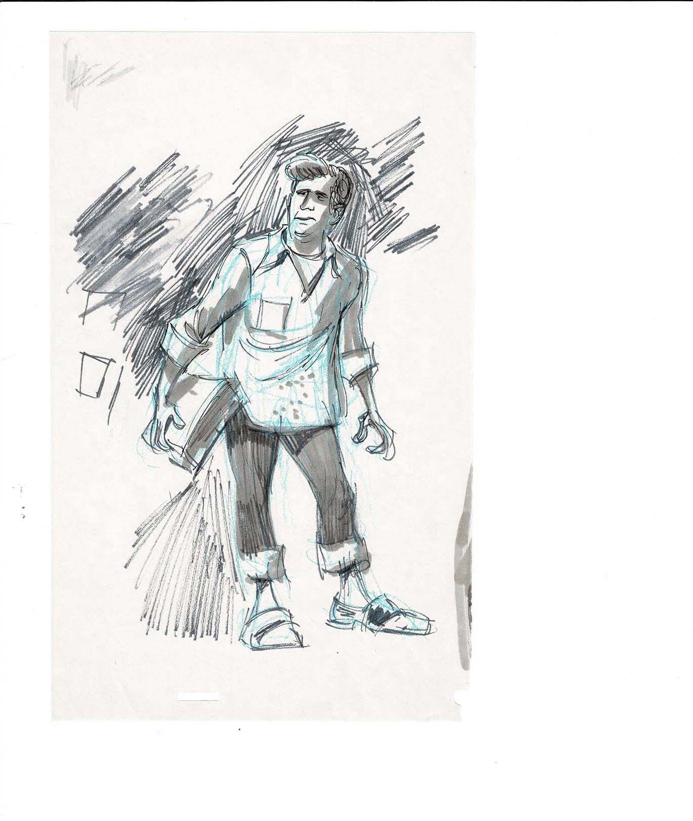 GREASE Cartoon Production Animation Character/Model Drawing from Ralph Bakshi A-38