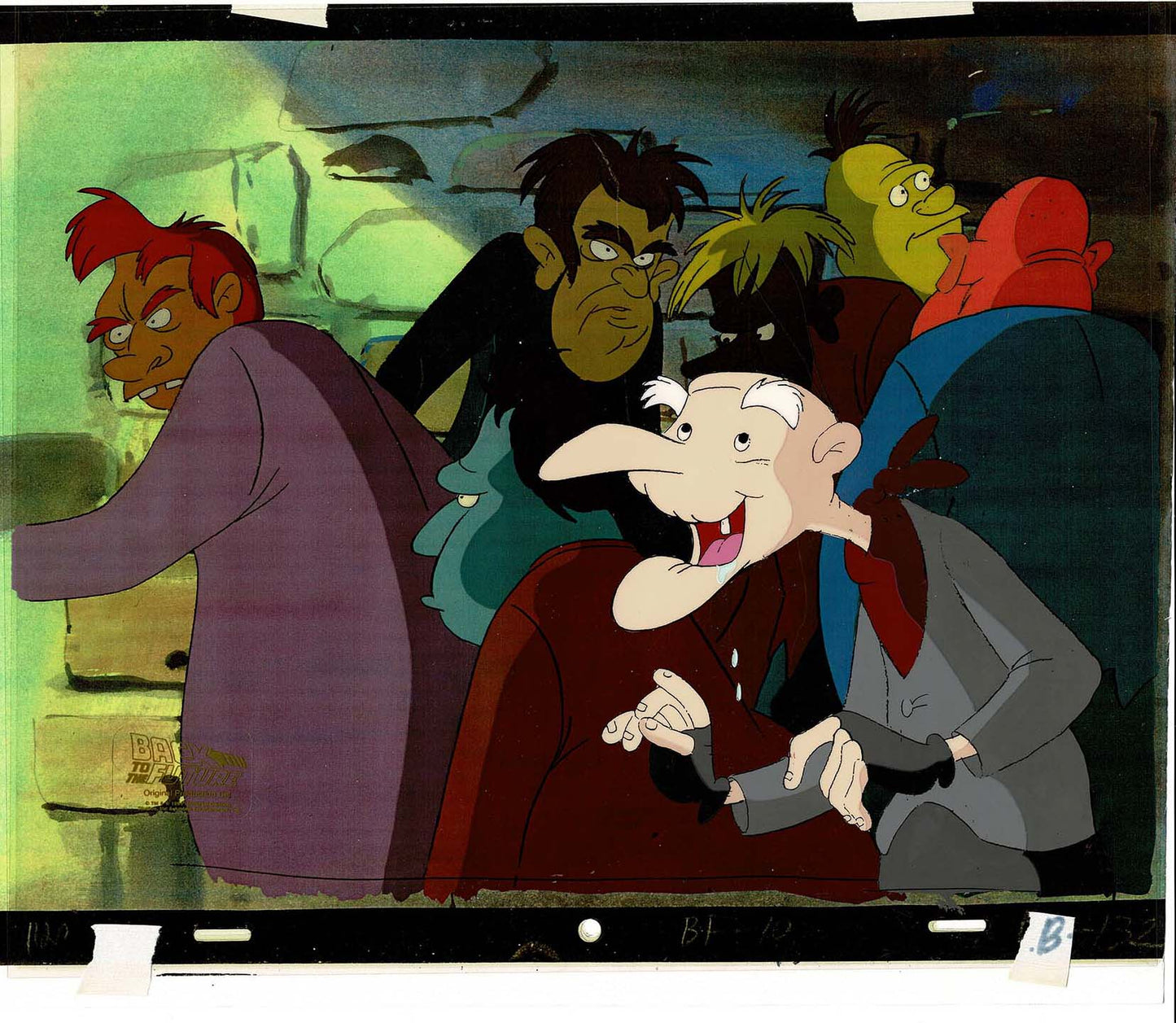 Back to the Future BTTF Original Production Animation Cel Universal Cartoon 1991-2 F-4