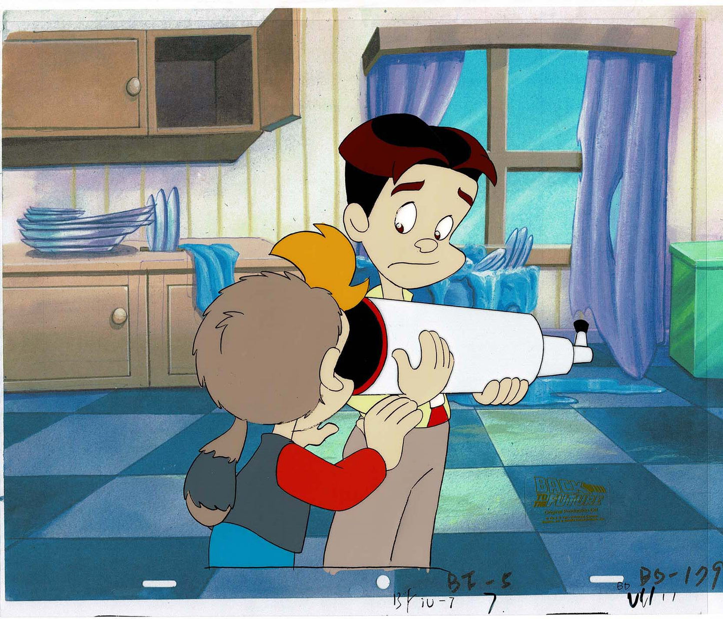 Back to the Future BTTF Original Production Animation Cel Universal Cartoon 1991-2 F-5