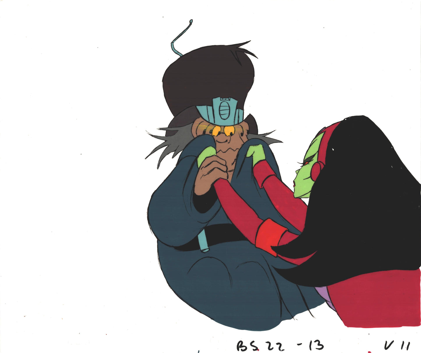 Bravestarr Animation Cartoon Production Cel and Drawing from Filmation 1987-8 F-V11