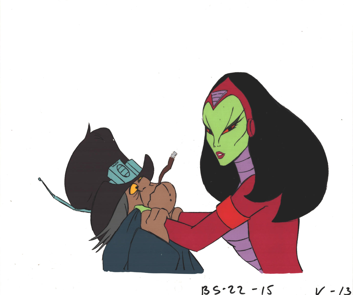 Bravestarr Animation Cartoon Production Cel and Drawing from Filmation 1987-8 F-V13